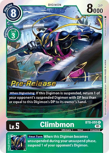 Image for Climbmon (BT08_PR) (BT8-055 R) - Digimon Card Game