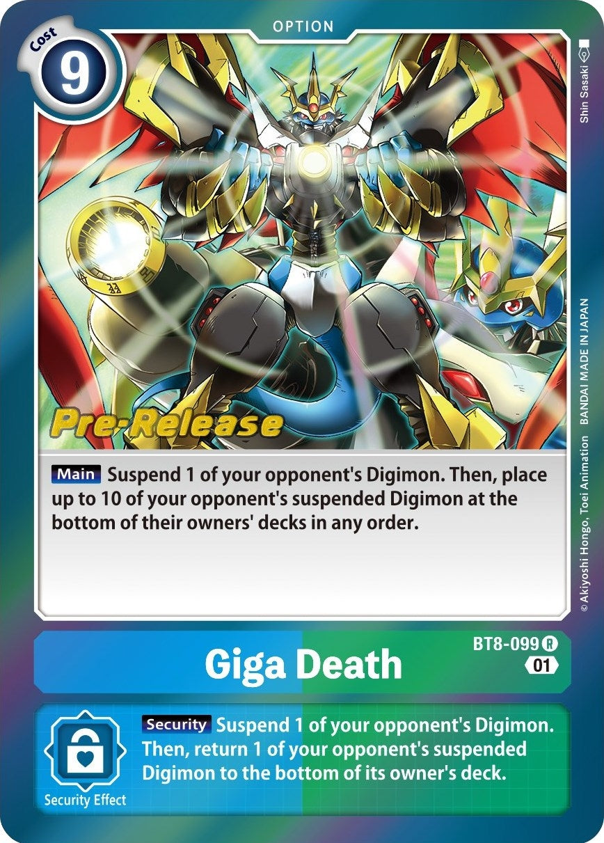 Image for Giga Death (BT08_PR) (BT8-099 R) - Digimon Card Game