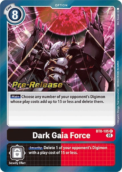 Image for Dark Gaia Force (BT08_PR) (BT8-105 R) - Digimon Card Game