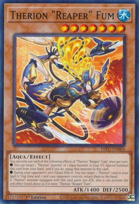 Image for Therion "Reaper" Fum (Dimension Force) (DIFO-EN004) - YuGiOh