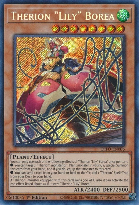Image for Therion "Lily" Borea (Dimension Force) (DIFO-EN006) - YuGiOh