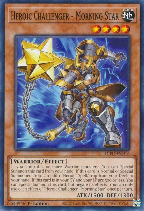 Image for Heroic Challenger - Morning Star (Dimension Force) (DIFO-EN016) - YuGiOh