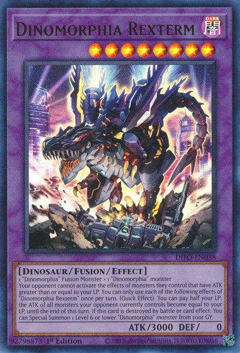Image for Dinomorphia Rexterm (Dimension Force) (DIFO-EN038) - YuGiOh
