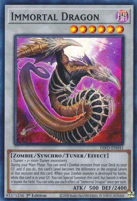 Image for Immortal Dragon (Dimension Force) (DIFO-EN041) - YuGiOh