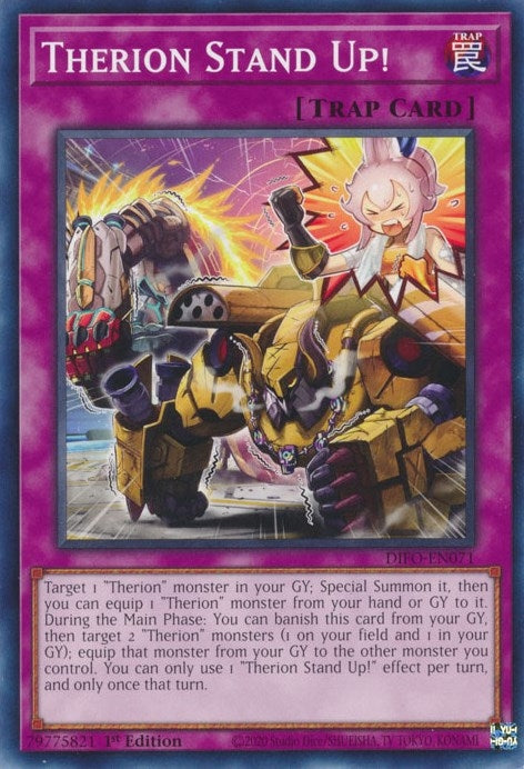 Image for Therion Stand Up! (Dimension Force) (DIFO-EN071) - YuGiOh