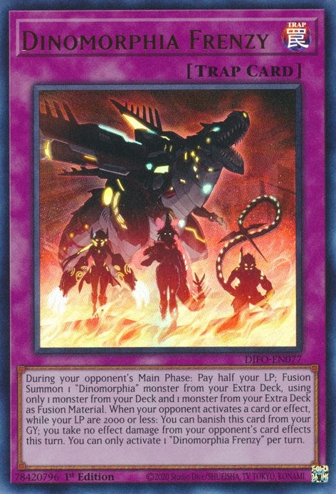 Image for Dinomorphia Frenzy (Dimension Force) (DIFO-EN077) - YuGiOh