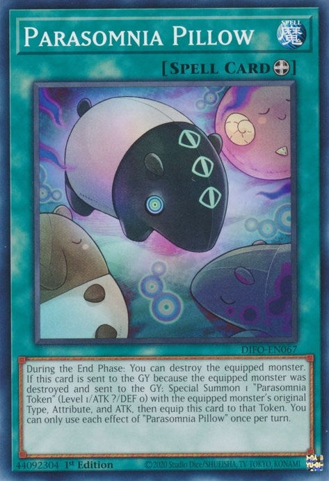 Image for Parasomnia Pillow (Dimension Force) (DIFO-EN067) - YuGiOh