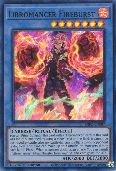 Image for Libromancer Fireburst (Dimension Force) (DIFO-EN087) - YuGiOh