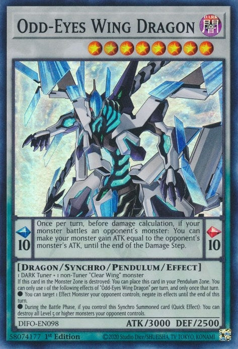 Image for Odd-Eyes Wing Dragon (Dimension Force) (DIFO-EN098) - YuGiOh