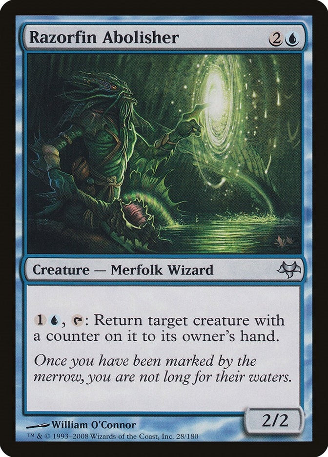 Image for Razorfin Abolisher (Eventide) (28) - Magic: The Gathering