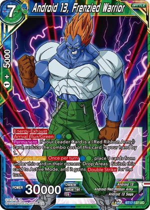 Image for Android 13, Frenzied Warrior (Ultimate Squad) (BT17-137) - Dragon Ball Super: Masters