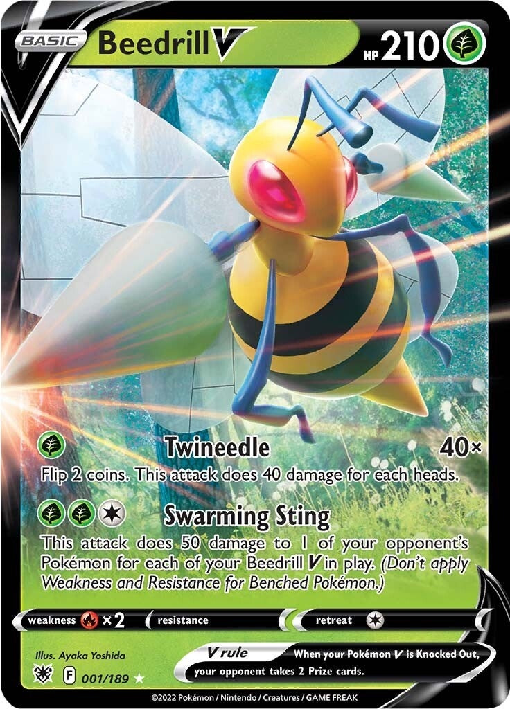 Image for Beedrill V (SWSH10: Astral Radiance) (001/189) - Pokemon