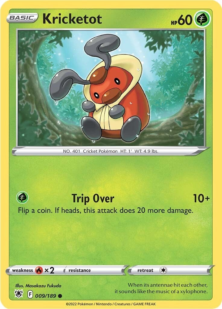 Image for Kricketot (SWSH10: Astral Radiance) (009/189) - Pokemon