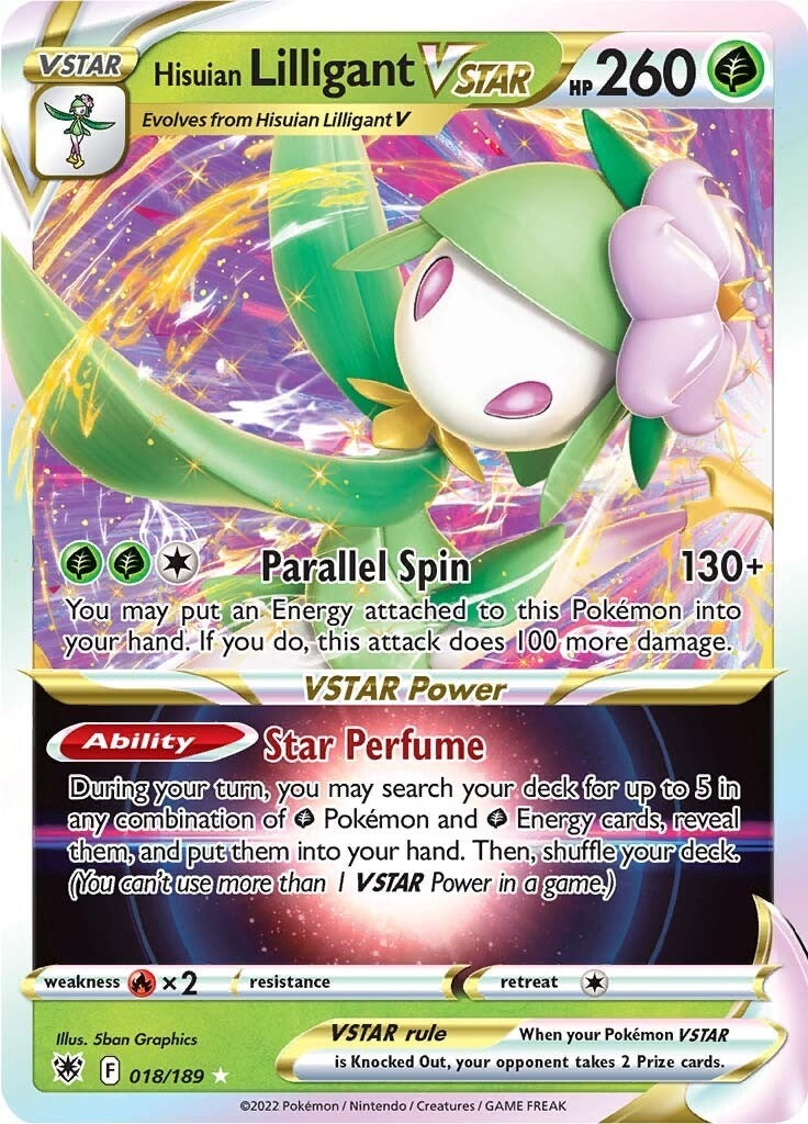 Image for Hisuian Lilligant VSTAR (SWSH10: Astral Radiance) (018/189) - Pokemon