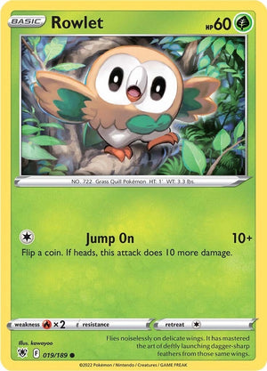 Image for Rowlet (SWSH10: Astral Radiance) (019/189) - Pokemon