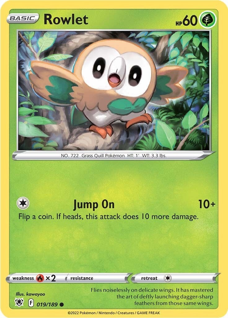 Image for Rowlet (SWSH10: Astral Radiance) (019/189) - Pokemon