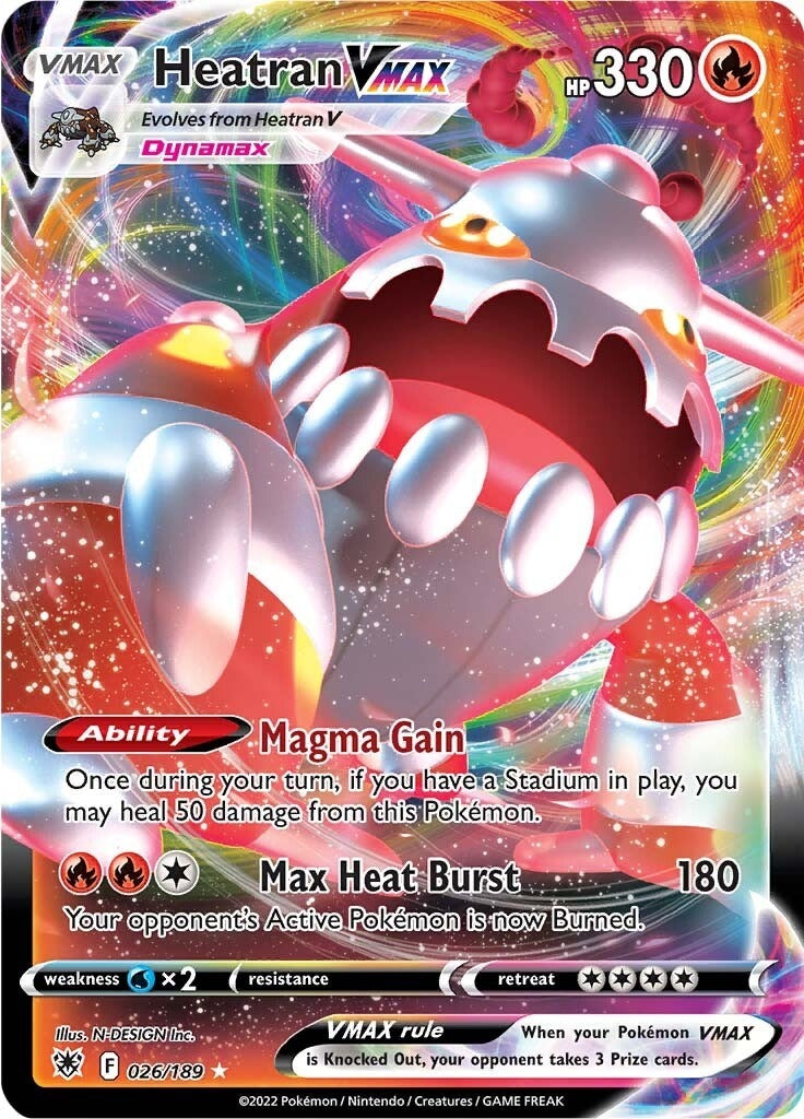 Image for Heatran VMAX (SWSH10: Astral Radiance) (026/189) - Pokemon