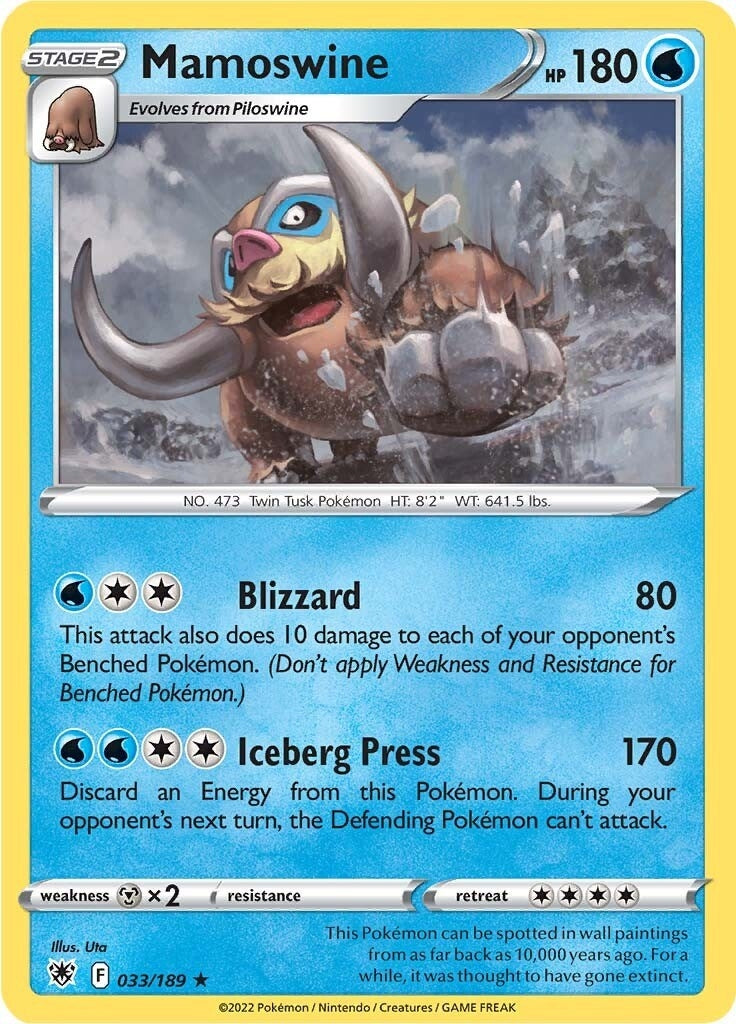 Image for Mamoswine (SWSH10: Astral Radiance) (033/189) - Pokemon