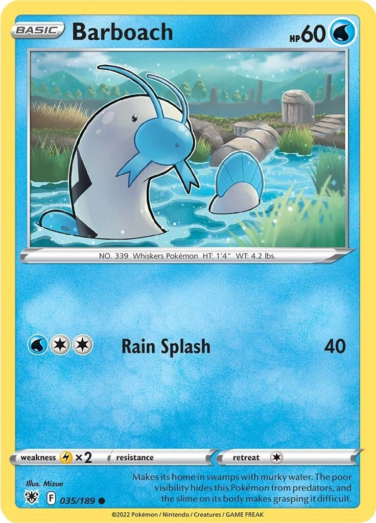 Image for Barboach (SWSH10: Astral Radiance) (035/189) - Pokemon