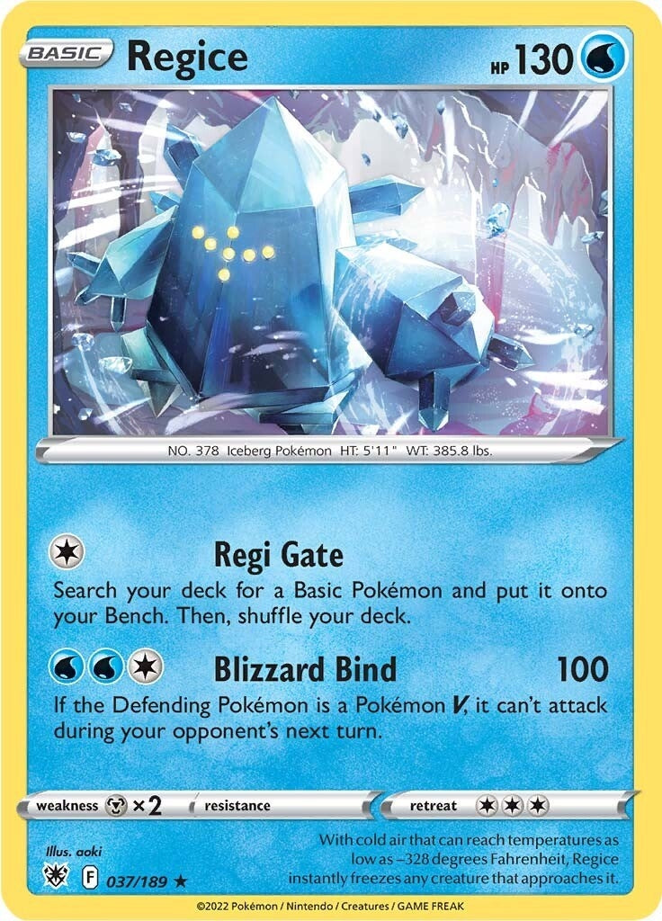 Image for Regice (SWSH10: Astral Radiance) (037/189) - Pokemon