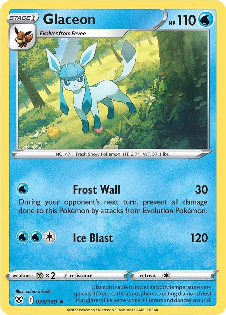 Image for Glaceon (SWSH10: Astral Radiance) (038/189) - Pokemon