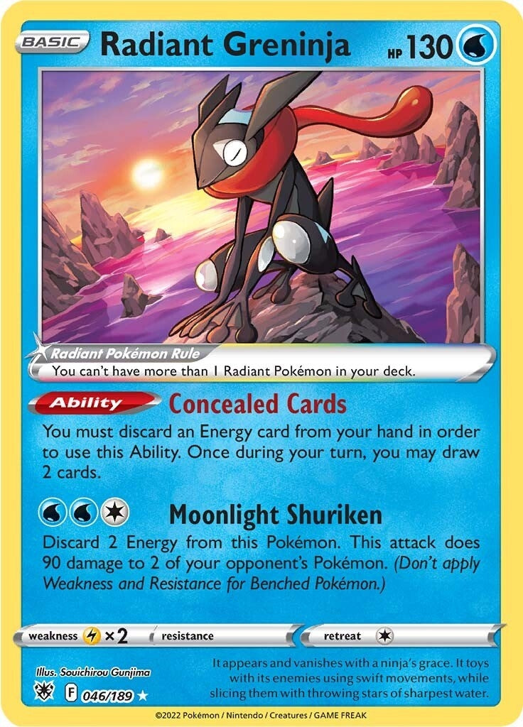 Image for Radiant Greninja (SWSH10: Astral Radiance) (046/189) - Pokemon