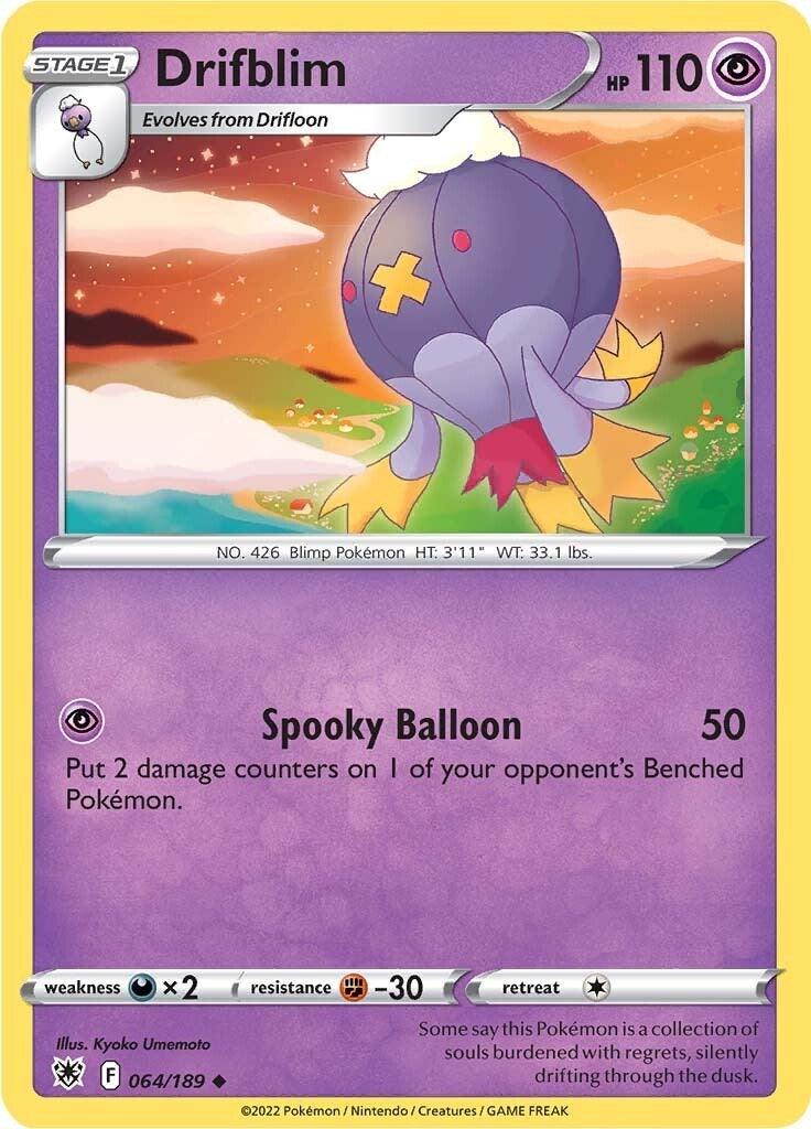Image for Drifblim (SWSH10: Astral Radiance) (064/189) - Pokemon