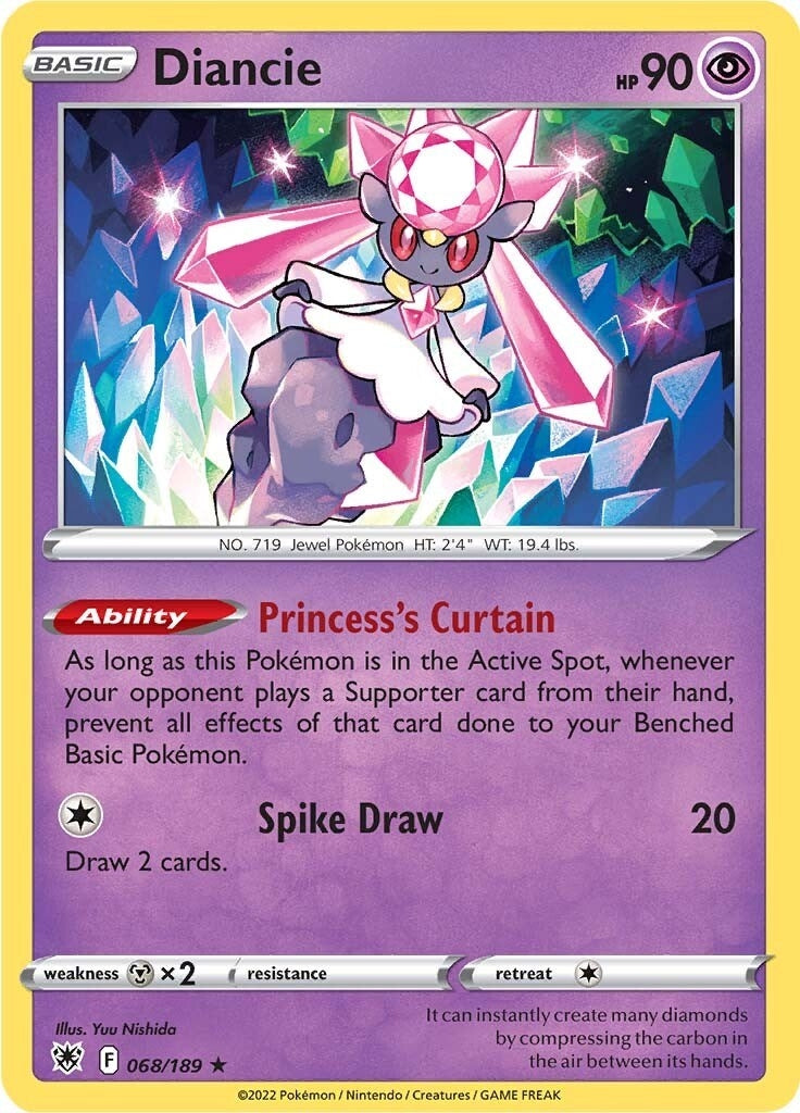 Image for Diancie (SWSH10: Astral Radiance) (068/189) - Pokemon