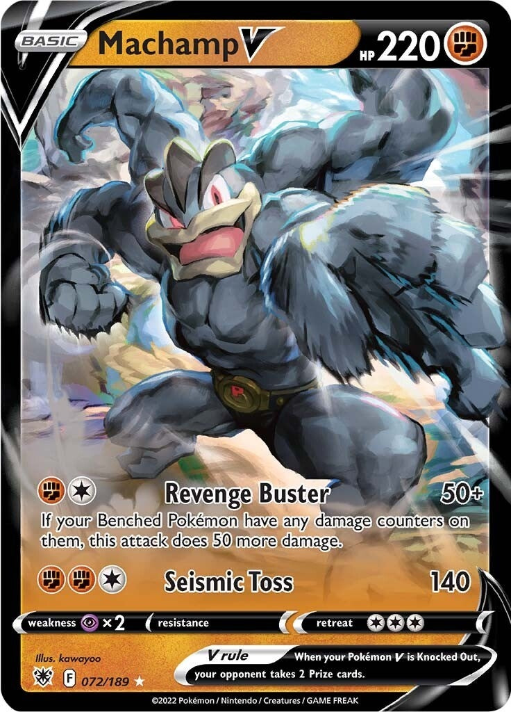 Image for Machamp V (SWSH10: Astral Radiance) (072/189) - Pokemon