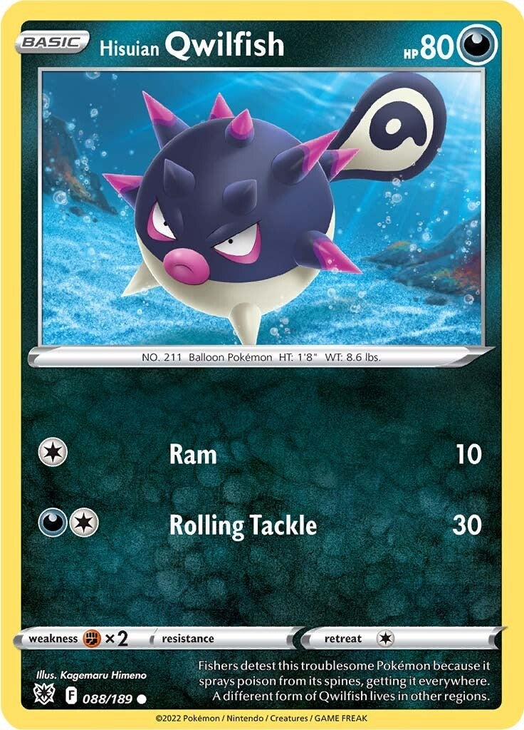 Image for Hisuian Qwilfish (88) (SWSH10: Astral Radiance) (088/189) - Pokemon