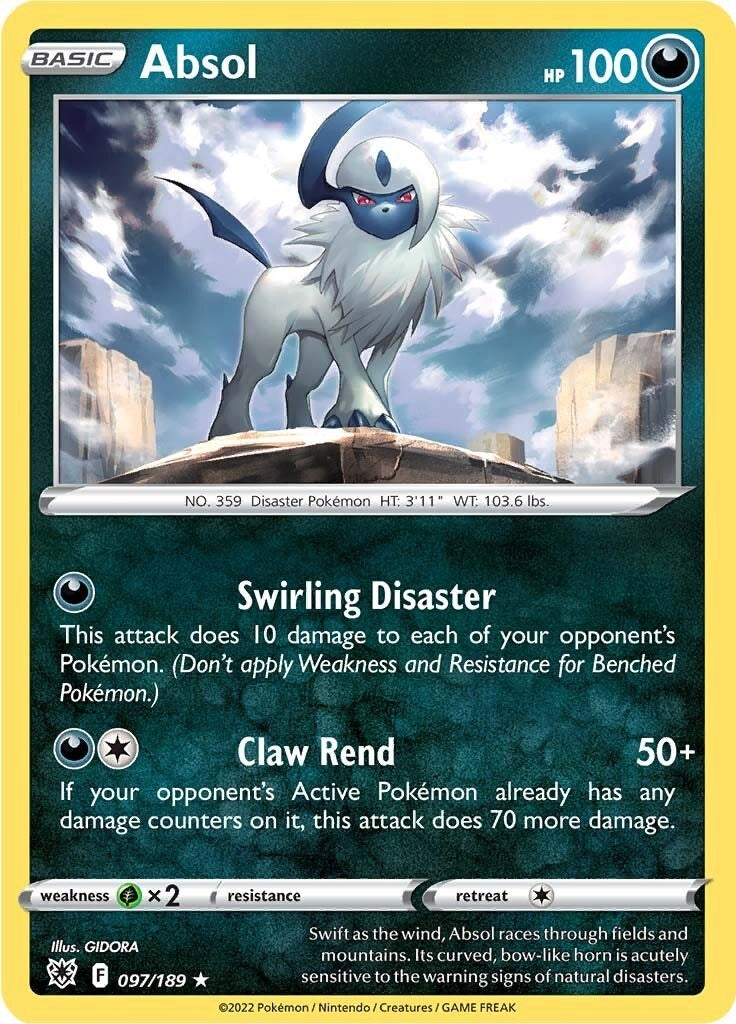 Image for Absol (SWSH10: Astral Radiance) (097/189) - Pokemon