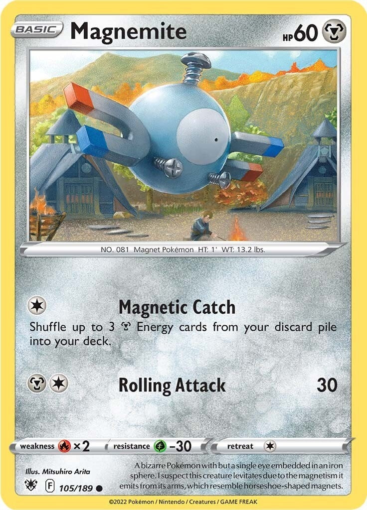 Image for Magnemite (SWSH10: Astral Radiance) (105/189) - Pokemon