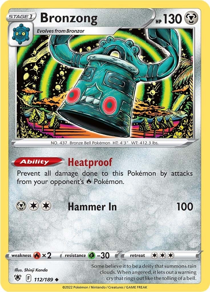 Image for Bronzong (SWSH10: Astral Radiance) (112/189) - Pokemon