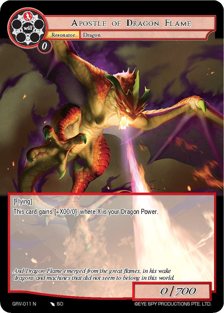 Image for Apostle of Dragon Flame (Game of Gods: Revolution) (GRV-011) - Force of Will