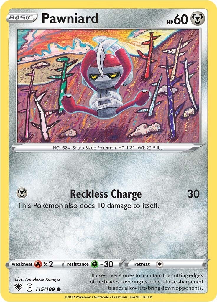 Image for Pawniard (SWSH10: Astral Radiance) (115/189) - Pokemon