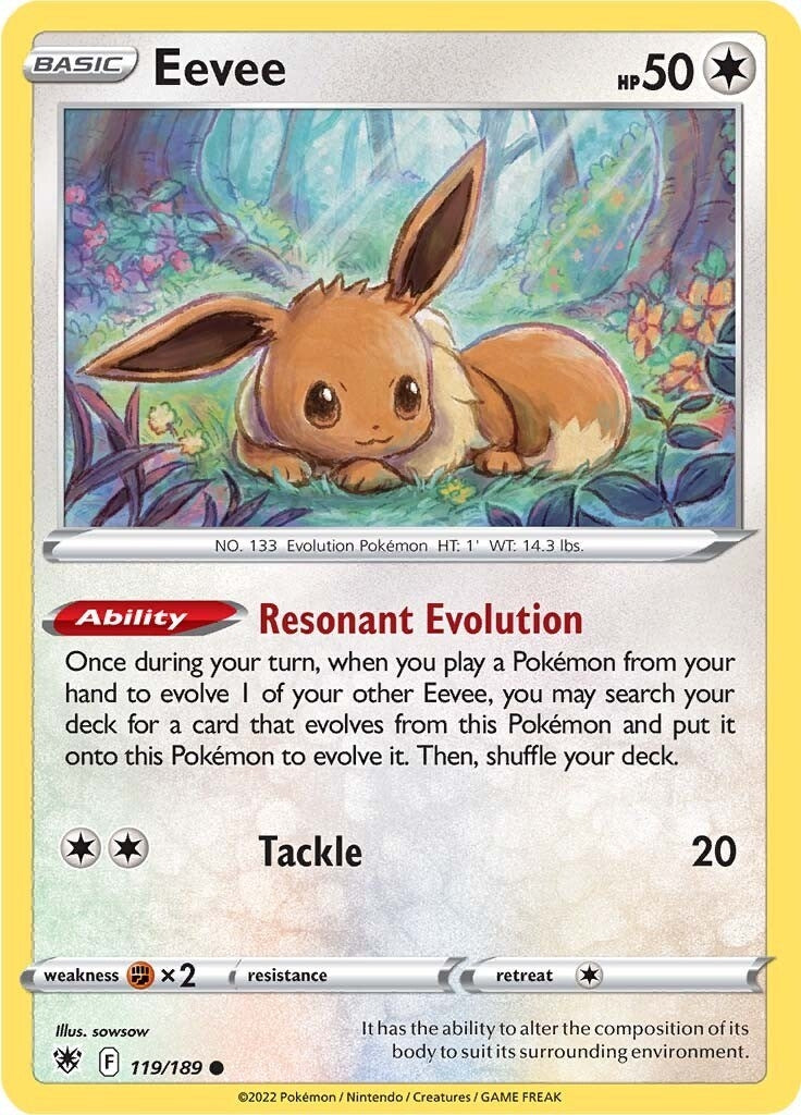 Image for Eevee (SWSH10: Astral Radiance) (119/189) - Pokemon