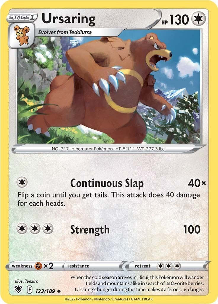 Image for Ursaring (SWSH10: Astral Radiance) (123/189) - Pokemon
