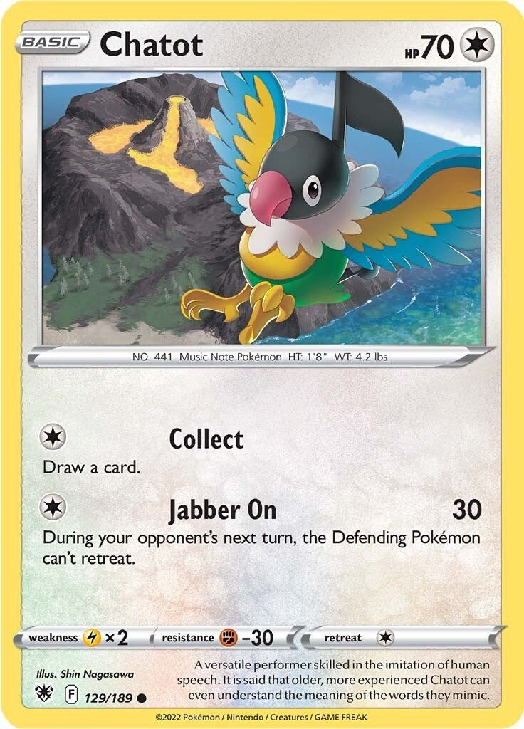 Image for Chatot (SWSH10: Astral Radiance) (129/189) - Pokemon