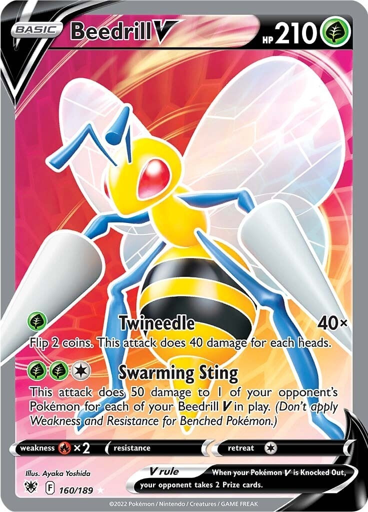 Image for Beedrill V (Full Art) (SWSH10: Astral Radiance) (160/189) - Pokemon
