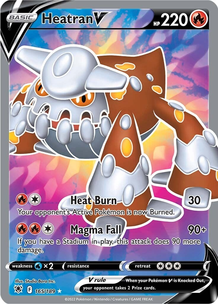 Image for Heatran V (Full Art) (SWSH10: Astral Radiance) (165/189) - Pokemon