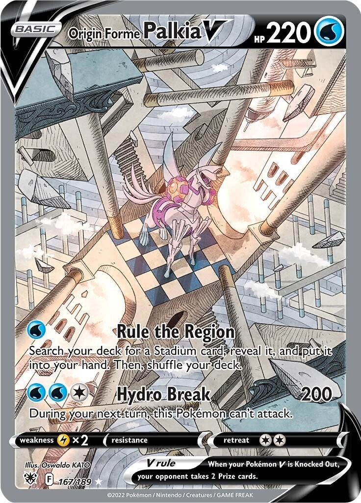 Image for Origin Forme Palkia V (Alternate Full Art) (SWSH10: Astral Radiance) (167/189) - Pokemon