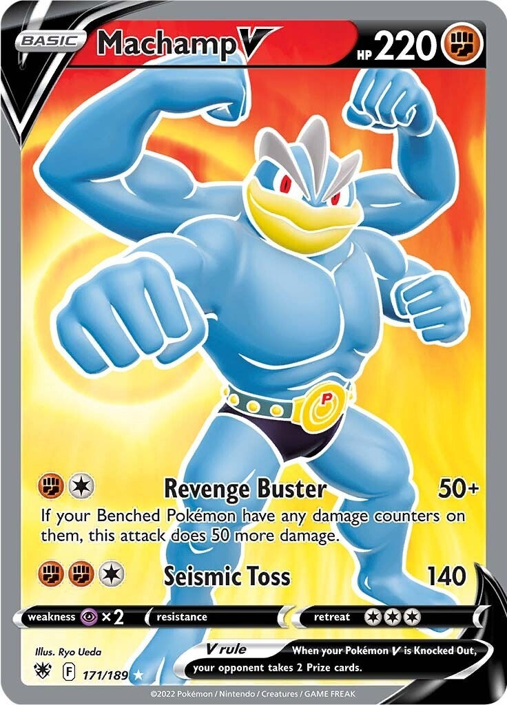 Image for Machamp V (Full Art) (SWSH10: Astral Radiance) (171/189) - Pokemon