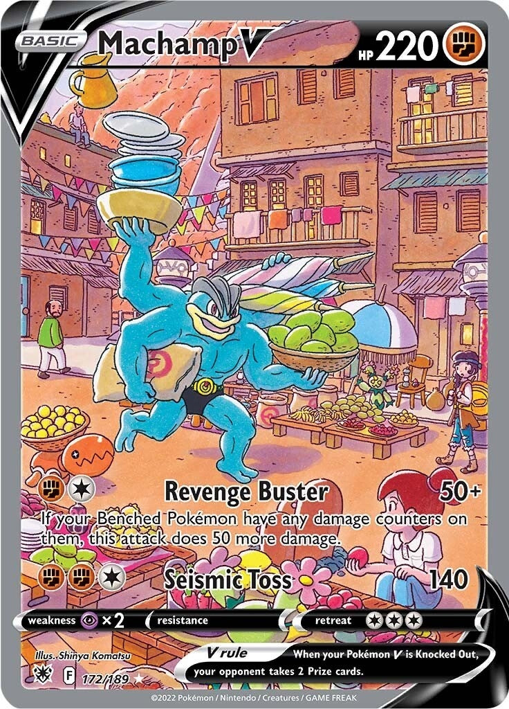 Image for Machamp V (Alternate Full Art) (SWSH10: Astral Radiance) (172/189) - Pokemon