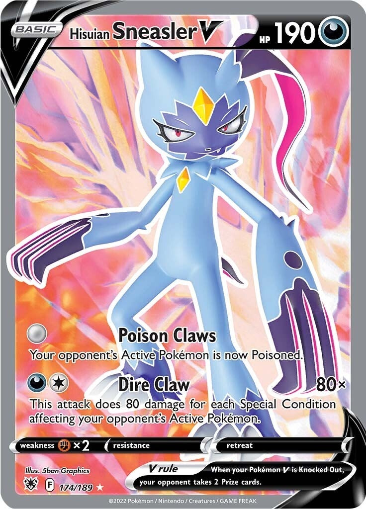 Image for Hisuian Sneasler V (Full Art) (SWSH10: Astral Radiance) (174/189) - Pokemon