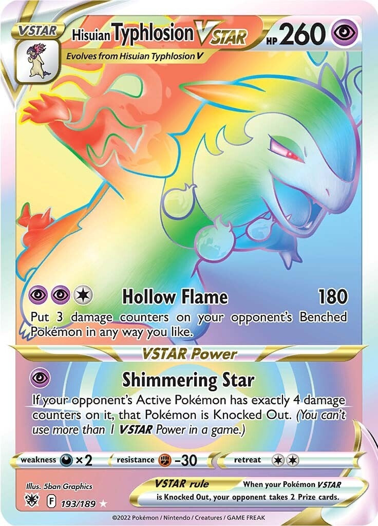 Image for Hisuian Typhlosion VSTAR (Secret) (SWSH10: Astral Radiance) (193/189) - Pokemon