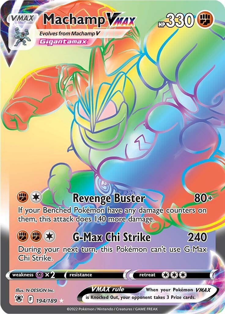 Image for Machamp VMAX (Secret) (SWSH10: Astral Radiance) (194/189) - Pokemon