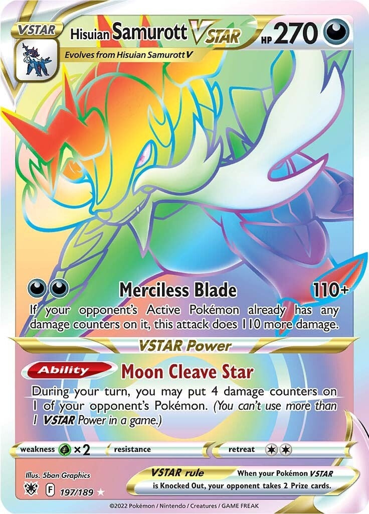 Image for Hisuian Samurott VSTAR (Secret) (SWSH10: Astral Radiance) (197/189) - Pokemon
