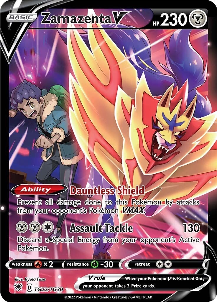 Image for Zamazenta V (SWSH10: Astral Radiance Trainer Gallery) (TG22/TG30) - Pokemon