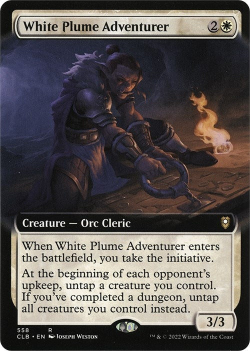Image for White Plume Adventurer (Extended Art) (Commander Legends: Battle for Baldur's Gate) (558) - Magic: The Gathering