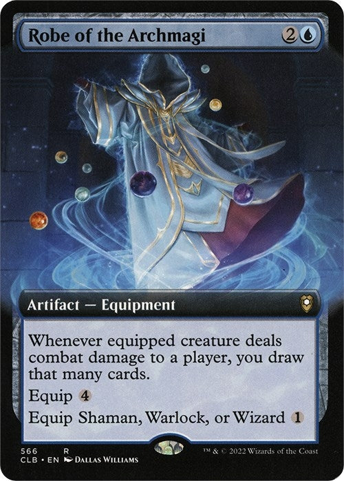 Image for Robe of the Archmagi (Extended Art) (Commander Legends: Battle for Baldur's Gate) (566) - Magic: The Gathering